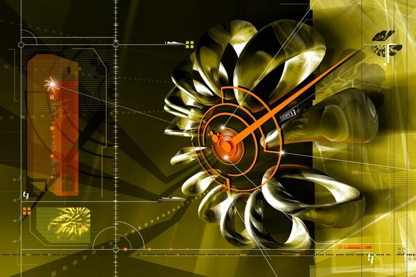 Технологии иллюстрация абстракция для рабочего стола