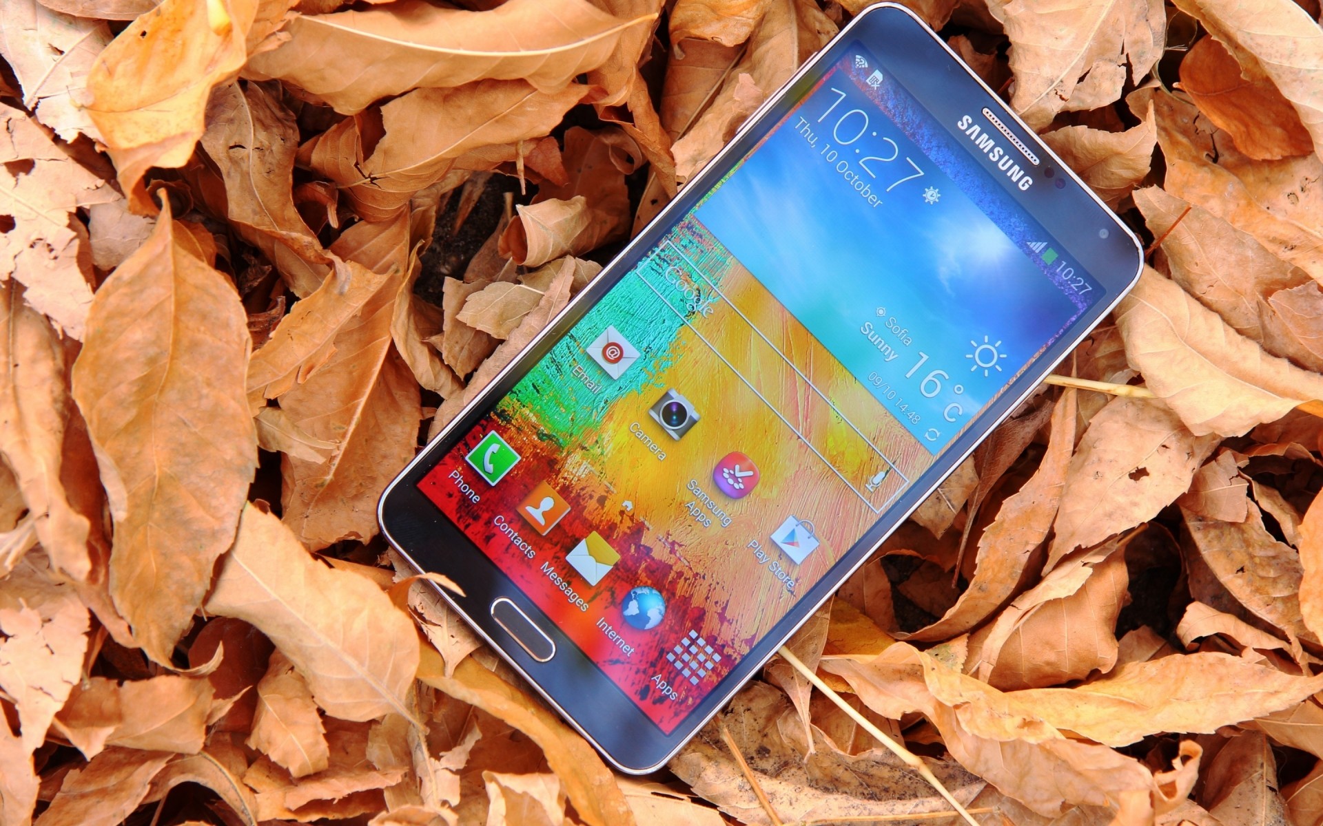 осень природа лист galaxy примечание 3 samsung техник технология гаджеты