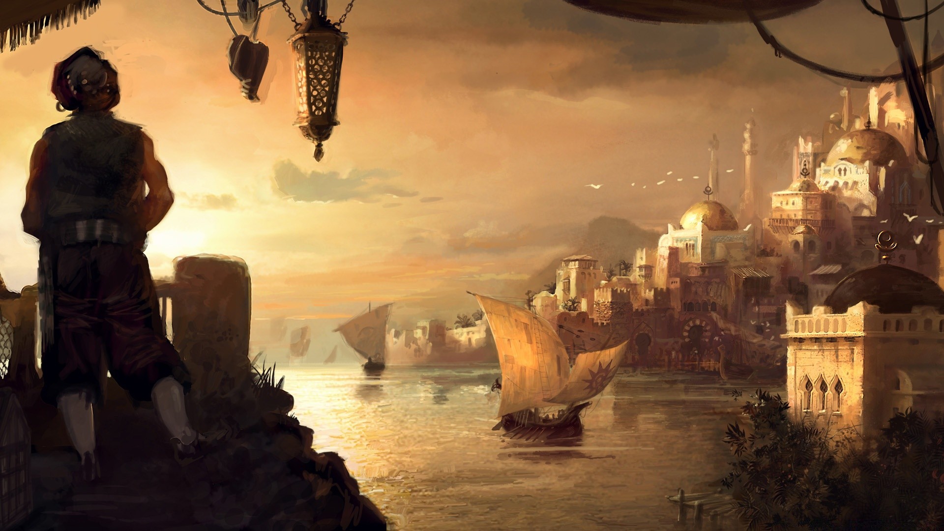 anno 1404 путешествия вечером закат сумрак воды архитектура город рассвет на открытом воздухе